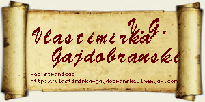 Vlastimirka Gajdobranski vizit kartica